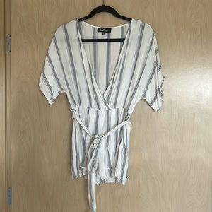Lulu’s white and grey romper